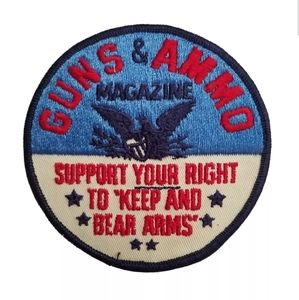 Vintage Guns & Ammo Magazine 2nd Amendment Right to Keep Bear Arms Patch M